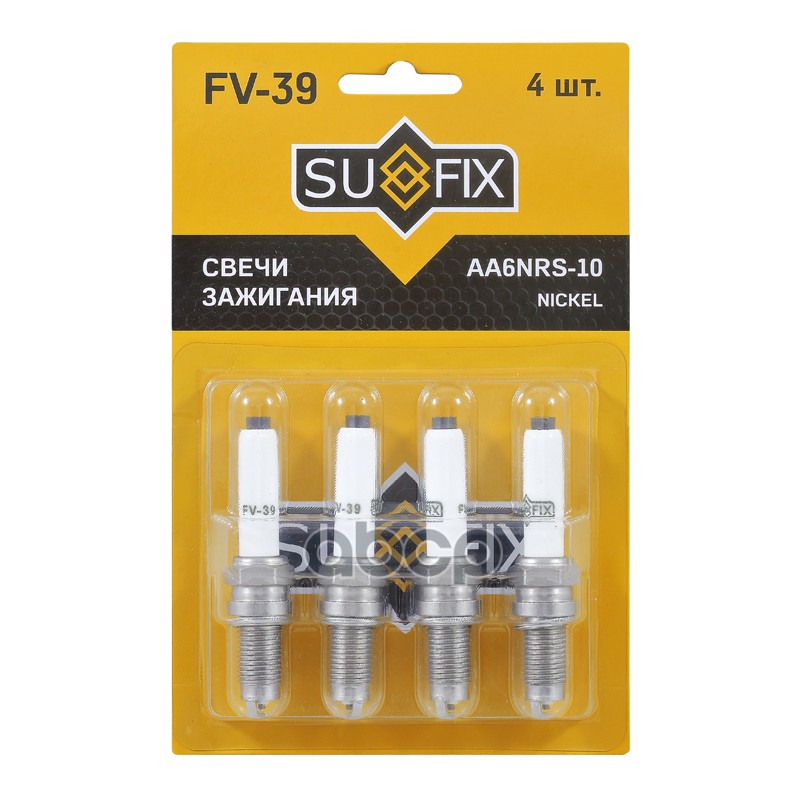 Свеча зажигания AA6NRS-10 SKODA Fabia 1.0 14, VW Polo 1.0 11  FV-39 SUFIX арт. FV-39
