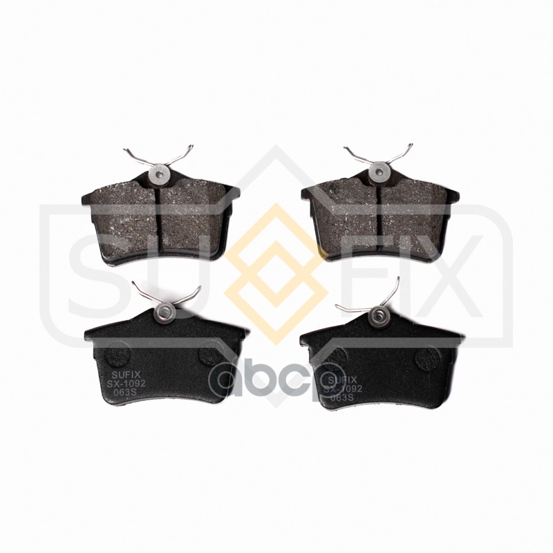 Колодки тормозные задние CITROEN Berlingo 1.4-1.6D 08, PEUGEOT 308 SW 1.4-2.0D 07 / Partner 1.6-1.6D 08 SX-1092 SUFIX арт. SX...