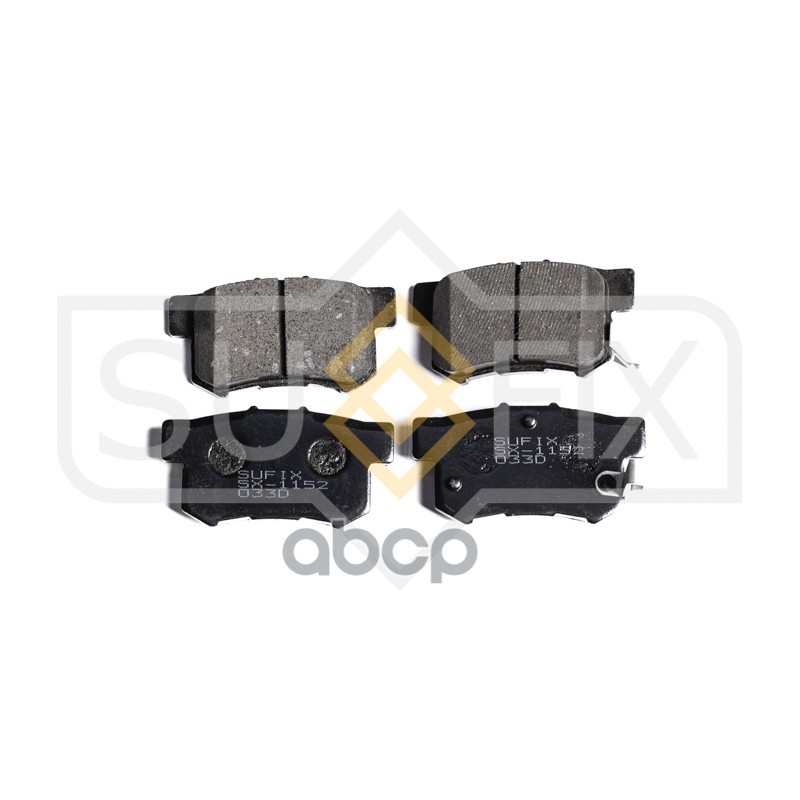 Колодки тормозные задние HONDA Accord 03/Civic 01-05/Legend 96/Prelude 92-00/S2000/Shuttle 02 SX-1152 SUFIX арт. SX-1152