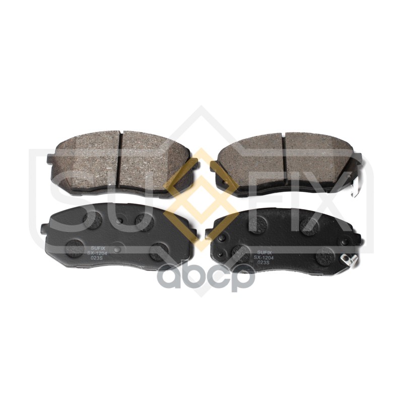 Колодки тормозные передние HYUNDAI ix35 2.0 10, KIA Sportage 2.0 10 SX-1204 SUFIX арт. SX-1204