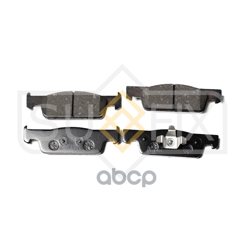 Колодки тормозные передние RENAULT Logan II 1.2-1.5D 12 / Sandero II 1.2-1.5D, RENAULT Clio IV 1.2-1.5D 12 SX-1411 SUFIX арт....
