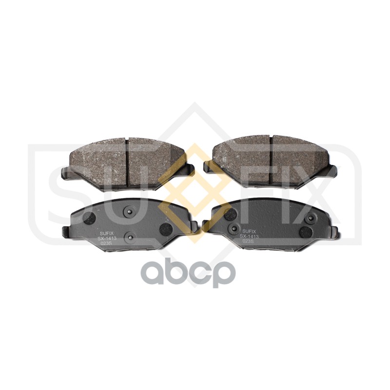 Колодки тормозные передние SKODA Fabia 1.2 11, VW Polo Sedan 1.6 10 SX-1413 SUFIX арт. SX-1413