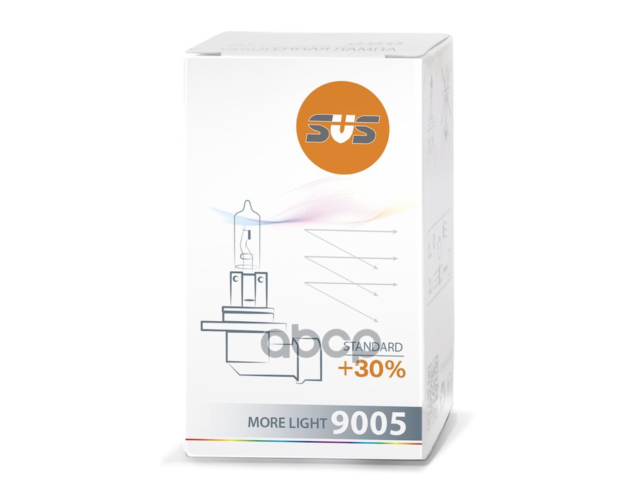 Лампа 12V HB3 60W +30% P20d SVS Standard картон 0200009000 SVS арт. 0200009000