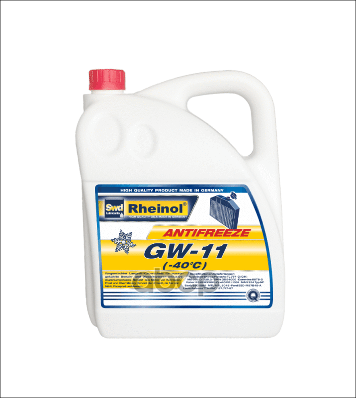 Антифриз Gw-11 (-40) (5Л) SWD Rheinol арт. 39120,580