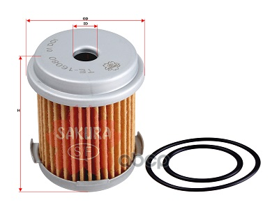 Трансмиссионный фильтр HONDA HR-V 1.6 1999 - по наст. время, HONDA PILOT SAKURA TE16080 Sakura арт. TE16080