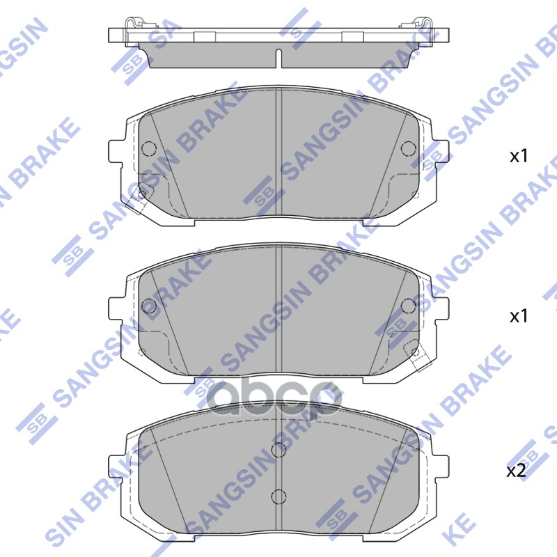 HAGEN Комплект тормозных колодок, дисковый тормоз.Передние. Sangsin brake арт. GP4334