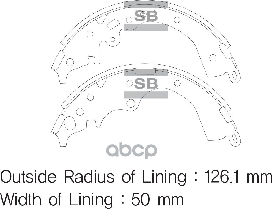 Колодки тормозные барабанные Sangsin brake арт. SA168