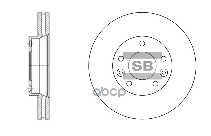 Диск Тормозной Sd2003 Sangsin brake арт. SD2003