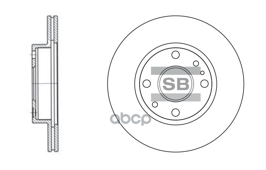 Тормозной диск SD2023 Sangsin brake арт. SD2023