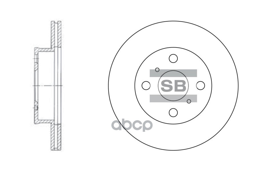 Тормозной диск SD4009 Sangsin brake арт. SD4009