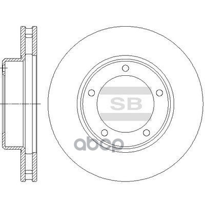 Диск тормозной Toyota Land Cruiser 100 4.7/4.2TD 98 SD4037 Sangsin brake арт. SD4037