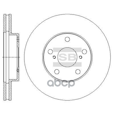 Диск тормозной Toyota RAV 4 all 00 SD4050 Sangsin brake арт. SD4050
