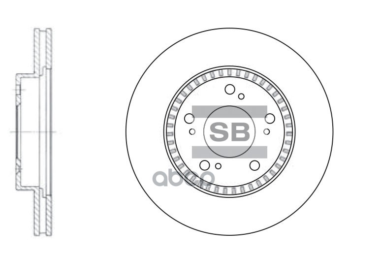 Диск тормозной Honda CR-V/Prelude 2.0-2.3 94 SD4101 Sangsin brake арт. SD4101
