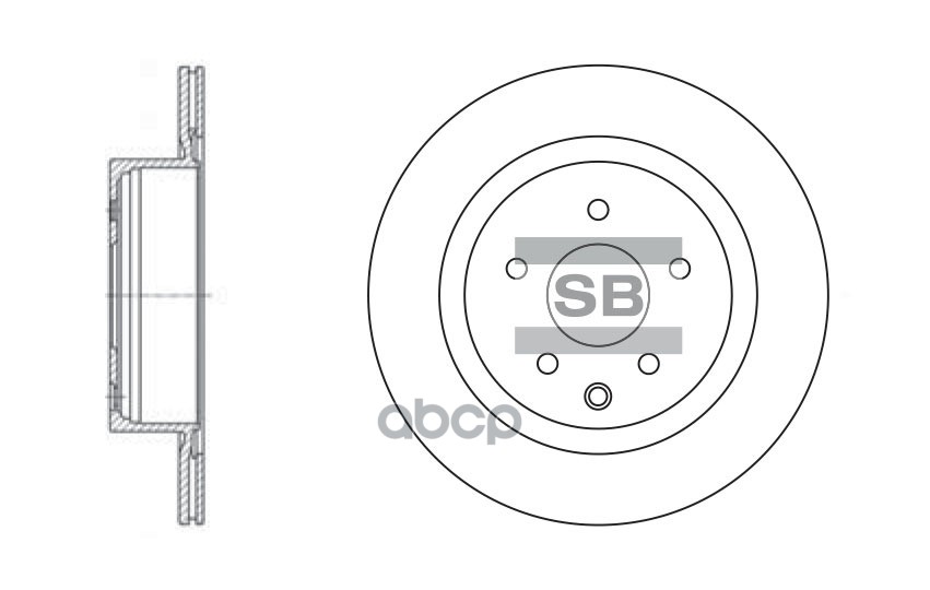 Диск тормозной задний SANGSIN BRAKE SD4211 Sangsin brake арт. SD4211