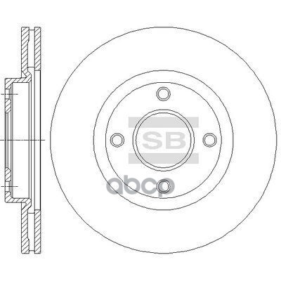 Тормозной диск SD4238 Sangsin brake арт. SD4238