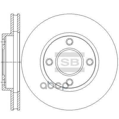 Диск тормозной передний NISSAN Micra/Note/Tiida/Cube 02- SANGSIN BRAKE SD4265 SD4265 Sangsin brake арт. SD4265