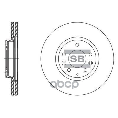 Диск тормозной MAZDA 6 07 передний вент. SD4417 Sangsin brake арт. SD4417