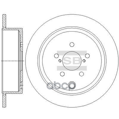 Диск тормозной задний SUBARU LAGASY V 09-, FORESTER 08- SD4706 Sangsin brake арт. SD4706