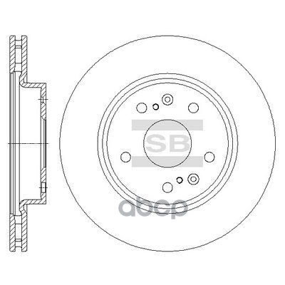 Диск тормозной передний SUZUKI SX4 13-, VITARA 15- SD4810 Sangsin brake арт. SD4810