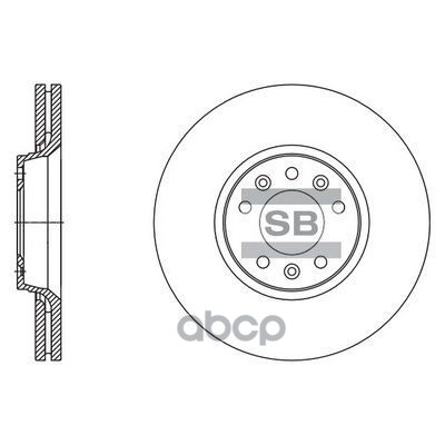 Тормозной диск SD5004 Sangsin brake арт. SD5004