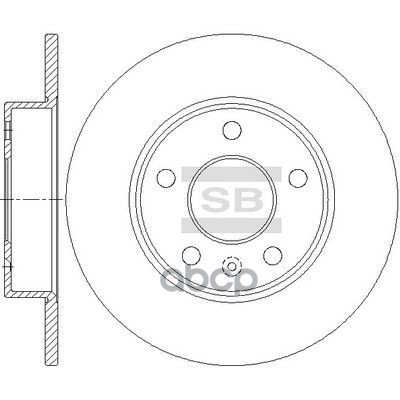 Диск тормозной задний Sangsin brake арт. sd5113