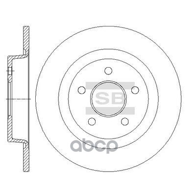Диск тормозной SD5309 Sangsin brake арт. SD5309