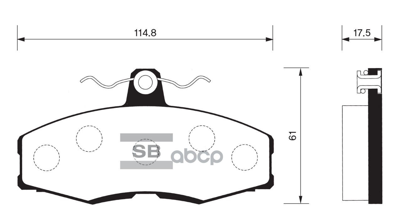 Колодки торм.дисковые Hi-Q HYUNDAI PONY EXCEL Sangsin brake арт. sp1028