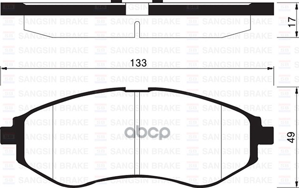 Колодки тормозные передние SANGSIN BRAKE SP1158 Sangsin brake арт. SP1158