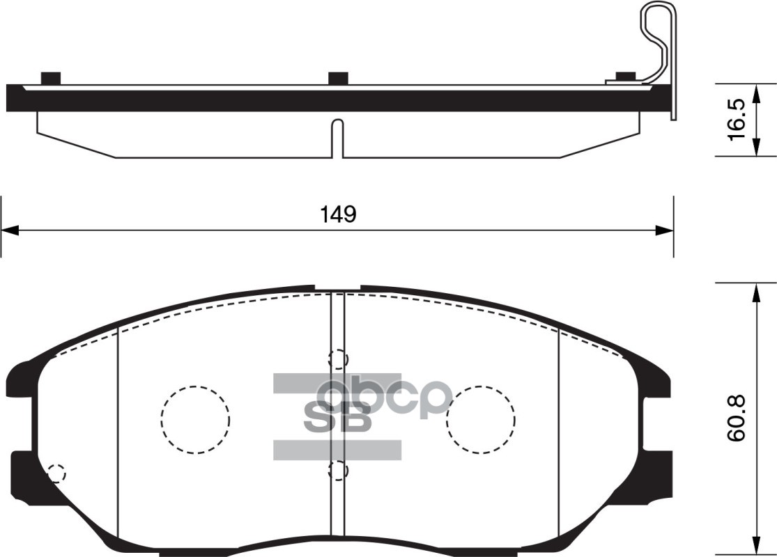Колодки тормозные дисковые Hyundai XG 350, Ssangyong Rodius 2.7/3.5i V6 03 SP1161 Sangsin brake арт. SP1161