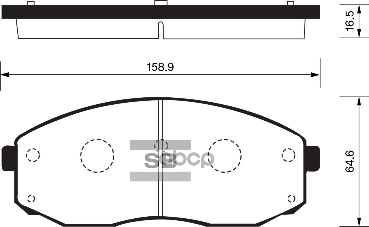 Колодки тормозные KIA BONGO III 06- передние 1.4 t SP1176 Sangsin brake арт. SP1176
