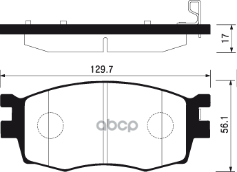 Колодки тормозные HYUNDAI ACCENT/i20/KIA RIO 05- передние SP1186 Sangsin brake арт. SP1186