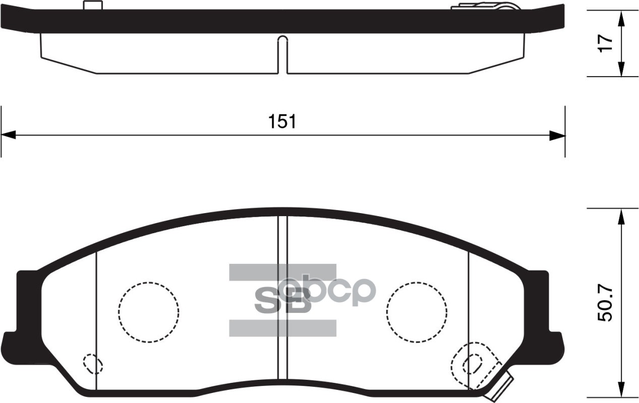 Колодки торм.дисковые передние Hi-Q TOYOTA CAMRY 2001-2011 Sangsin brake арт. sp1235