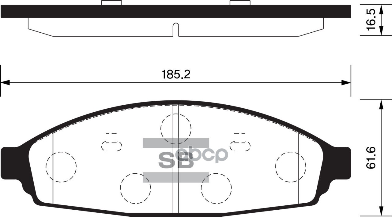 Колодки торм.дисковые Hi-Q FORD CROWN VICTORIA (D931) Sangsin brake арт. sp1334