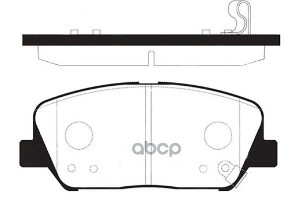 Колодки тормозные HYUNDAI I30 12-/GENESIS 08-/ KIA OPTIMA 11- пер. SP1403 Sangsin brake арт. SP1403