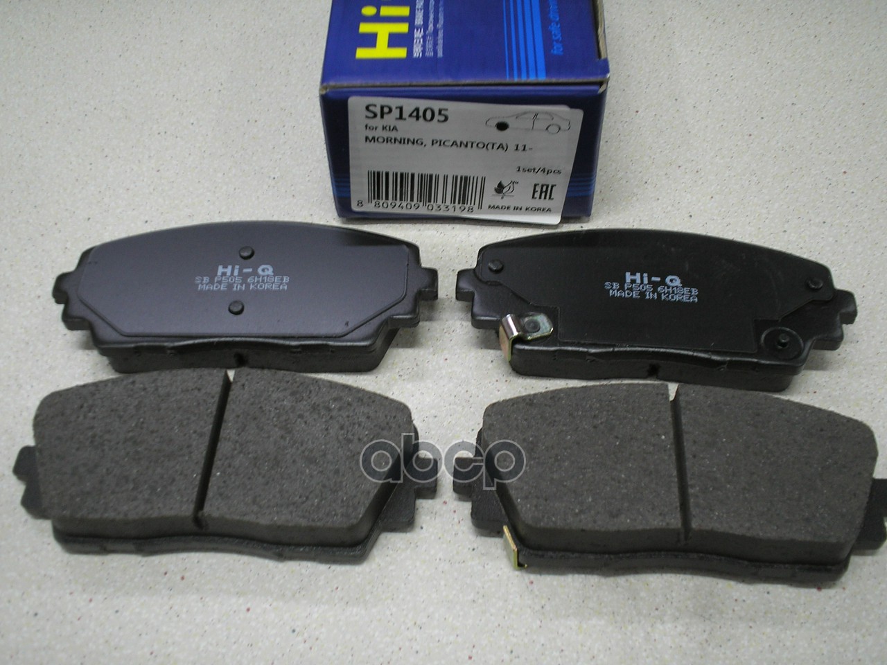 Колодки тормозные KIA PICANTO 11- передние SP1405 Sangsin brake арт. SP1405