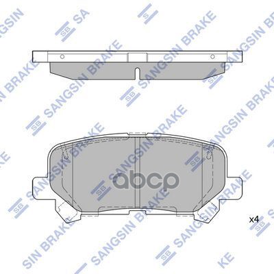 Колодки тормозные дисковые Sangsin brake арт. SP1461A