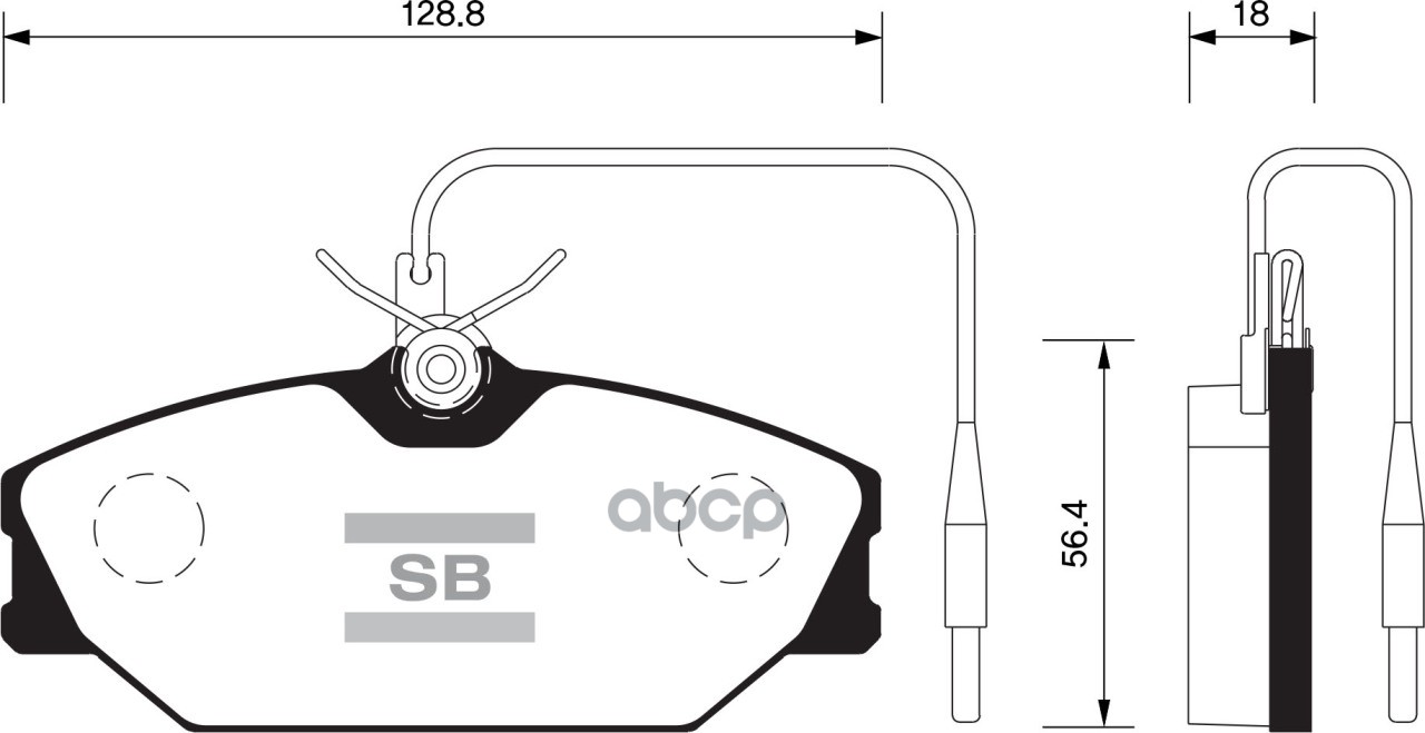 Колодки тормозные дисковые Renault R25 2.4-2.8/Laguna 1.8/2.0/2.2D 84-98 SP1483 Sangsin brake арт. SP1483