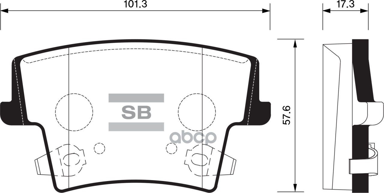 Колодки тормозные дисковые Chrysler 300C 2.7/3.5/5.7 V8 04, Dodge Charger 06 SP1508 Sangsin brake арт. SP1508