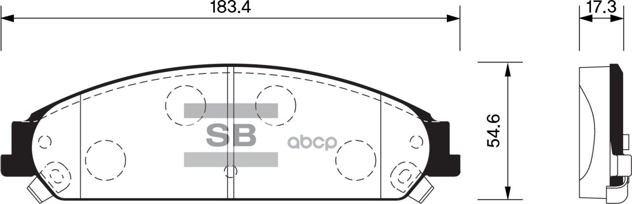 Колодки тормозные дисковые Chrysler 300C 3.0CRD 04, Dodge Caliber SP1509 Sangsin brake арт. SP1509