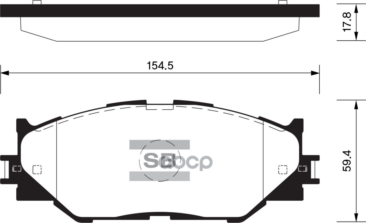 Колодки торм.дисковые Hi-Q LEXUS LEXUS IS250 06-08 (D1178) Sangsin brake арт. sp1543