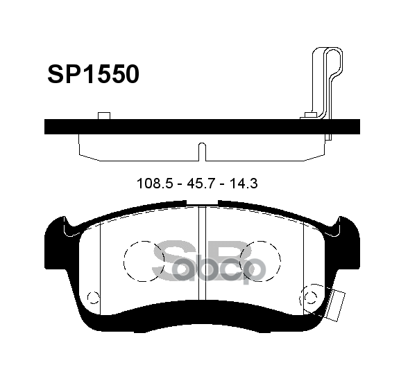 Колодки тормозные (Спереди) Toyota Passo 04-23 / Daihatsu Boon 04-10 Sangsin brake арт. SP1550