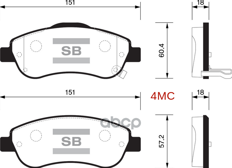 Колодки тормозные HONDA CR-V III 07- передние SP1567 Sangsin brake арт. SP1567