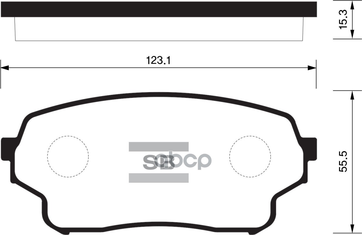Колодки тормозные дисковые Suzuki Grand Vitara1.6i/2.0i/1.9D 05 SP1583 Sangsin brake арт. SP1583