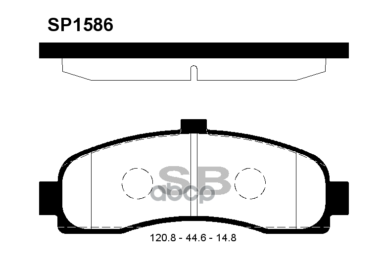 Колодки тормозные передние SANGSIN BRAKE SP1586 Sangsin brake арт. SP1586