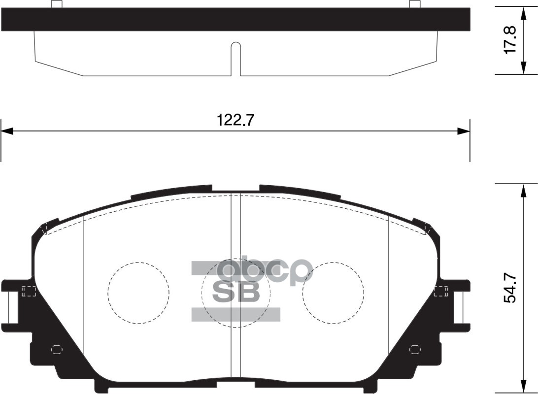 Колодки тормозные дисковые Toyota Yaris 1.0/1.3/1.4D-4D 06 SP1588 Sangsin brake арт. SP1588