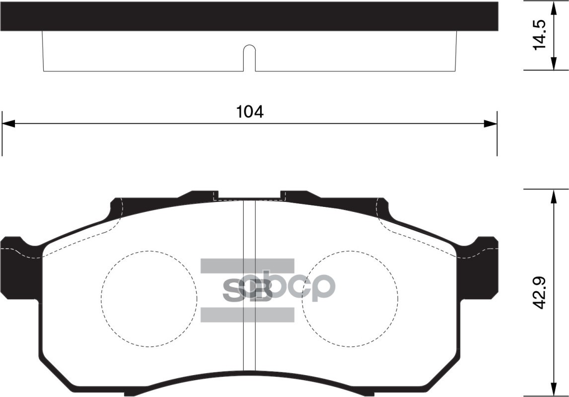 Колодки торм.дисковые Hi-Q HONDA BEAT 91- (AN-332K) JAZZ I (83-86) Sangsin brake арт. sp1608