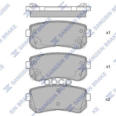 Колодки тормозные дисковые SONATA (LF) SP1684 SP1684 Sangsin brake арт. SP1684