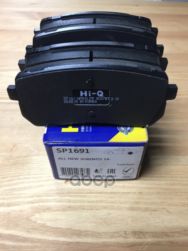 Колодки тормозные дисковые Kia Sorento all 14 SP1691 Sangsin brake арт. SP1691
