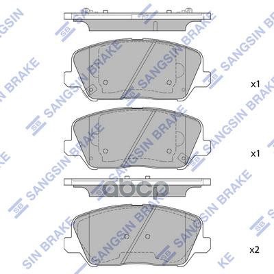 Колодки тормозные HYUNDAI i30/ELANTRA 11-/CEED R16 12- передние SP1720 Sangsin brake арт. SP1720