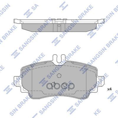 Колодки передние MERCEDES A W168 SP1744 Sangsin brake арт. SP1744